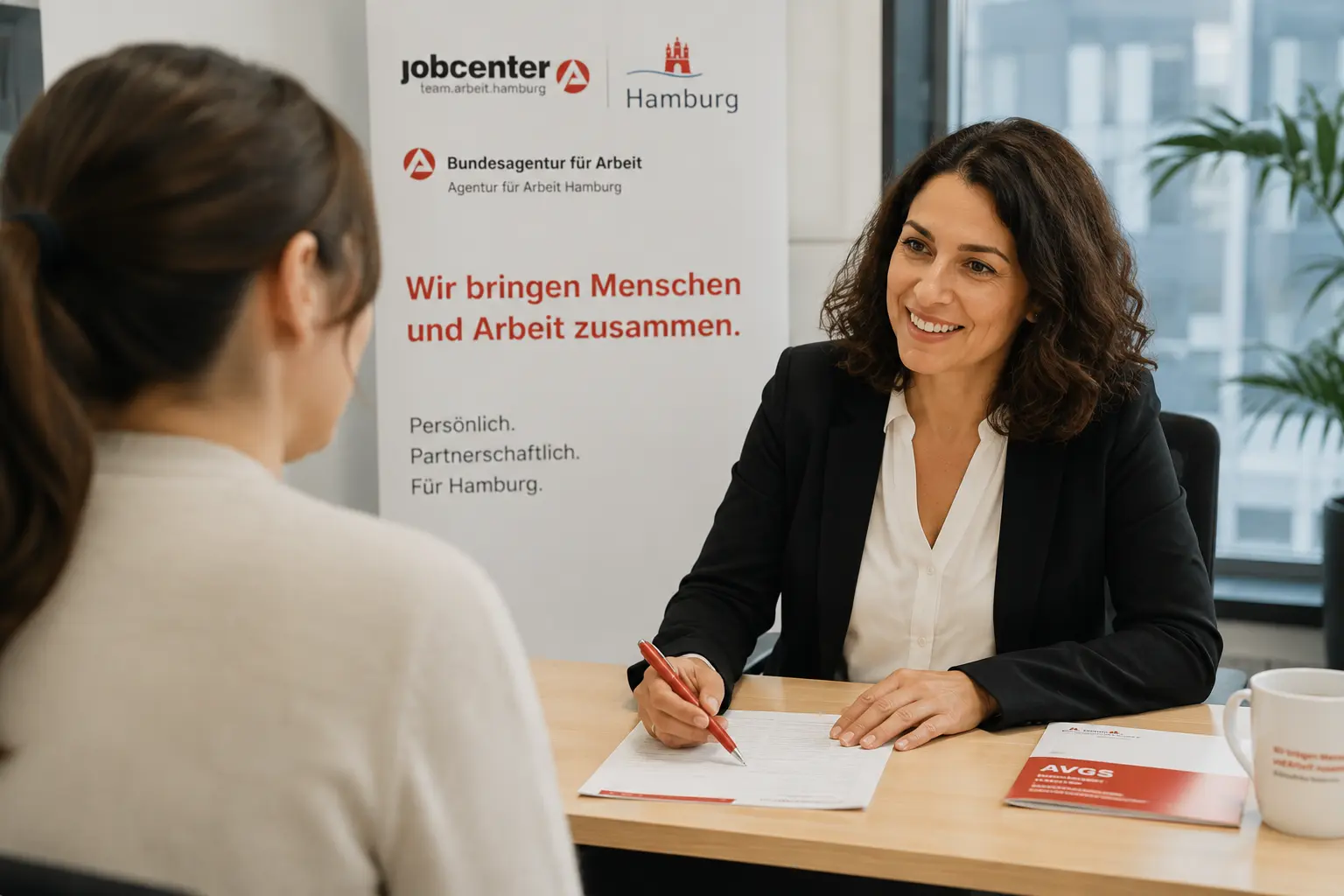 Beratung zum AVGS über Jobcenter und Arbeitsagentur Hamburg